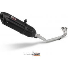 Mivv silencers Mivv SPORT SUONO Imp. compl./Full sys. 2x1 BLACK STAINLESS STEEL for YAMAHA T-MAX 500 2001 - 2007 EC approved | Y.018.L9 | mivv_Y018L9 | euronetbike-net