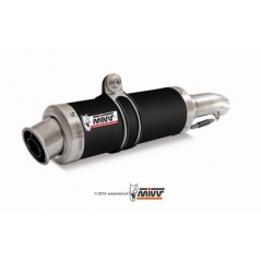 Mivv silencers Mivv SPORT GP Imp. compl./Full sys. 1x1 BLACK STAINLESS STEEL for YAMAHA YZF R125 2008 - 2013 EC approved Catalyzer is included | Y.030.LXB | mivv_Y030LXB | euronetbike-net