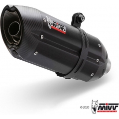 Mivv silencers Mivv SPORT SUONO SLIP-ON Muffler BLACK STAINLESS STEEL for YAMAHA FZ8 / FAZER 8 2010 - 2016 EC approved | Y.033.L9 | mivv_Y033L9 | euronetbike-net