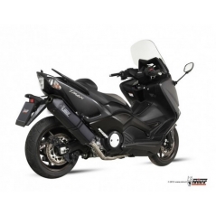 Mivv silencers Mivv SPORT SPEED EDGE Imp. compl./Full sys. 2x1 BLACK STAINLESS STEEL for YAMAHA T-MAX 530 2012 - 2016 EC approved | Y.037.LRB | mivv_Y037LRB | euronetbike-net