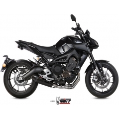Mivv silencers Mivv SPORT SUONO Imp. compl./Full sys. 3x1 BLACK STAINLESS STEEL for YAMAHA MT-09 2013 ECE approved (Euro3/Euro4) Catalyzer is included | Y.042.L9 | mivv_Y042L9 | euronetbike-net