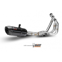 Mivv silencers Mivv SPORT SUONO Imp. compl./Full sys. 3x1 BLACK STAINLESS STEEL for YAMAHA MT-09 2013 ECE approved (Euro3/Euro4) Catalyzer is included | Y.042.L9 | mivv_Y042L9 | euronetbike-net