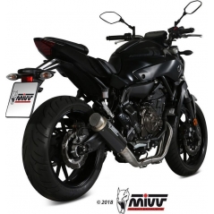 Mivv silencers Mivv SPORT GPpro Imp. compl./Full sys. 2x1 CARBON for YAMAHA MT-07 2014 ECE approved (Euro3/Euro4) Catalyzer is included | Y.045.L2P | mivv_Y045L2P | euronetbike-net