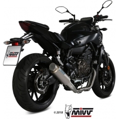 Mivv silencers Mivv SPORT GPpro Imp. compl./Full sys. 2x1 TITANIUM for YAMAHA MT-07 2014 ECE approved (Euro3/Euro4) Catalyzer is included | Y.045.L6P | mivv_Y045L6P | euronetbike-net