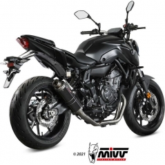 Mivv silencers Mivv SPORT GP Imp. compl./Full sys. 2x1 STEEL BLACK for YAMAHA MT-07 2014 ECE approved (Euro3/Euro4) Catalyzer is included | Y.045.LXB | mivv_Y045LXB | euronetbike-net