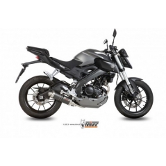 Mivv silencers Mivv SPORT GP Imp. compl./Full sys. 1x1 CARBON for YAMAHA MT-125 2015 ECE approved (Euro3/Euro4) Catalyzer is included | Y.047.L2S | mivv_Y047L2S | euronetbike-net
