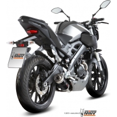 Mivv silencers Mivv SPORT GP Imp. compl./Full sys. 1x1 BLACK STAINLESS STEEL for YAMAHA MT-125 2015 ECE approved (Euro3/Euro4) Catalyzer is included | Y.047.LXB | mivv_Y047LXB | euronetbike-net