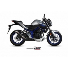 Mivv silencers Mivv SPORT GP SLIP-ON Muffler BLACK STAINLESS STEEL for YAMAHA MT-03 2016 ECE approved (Euro3/Euro4) | Y.055.LXB | mivv_Y055LXB | euronetbike-net