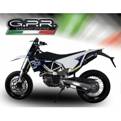 GPR Exhaust GPR Original For Husqvarna Supermoto 701 2017/20 E4 Homologated Slip-On Catalized Furore Evo4 Nero | E4.HU.36.CAT.FNE4 | gpr_E4-HU-36-CAT-FNE4 | euronetbike-net