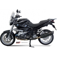 Mivv silencers Mivv SPORT SUONO SLIP-ON Muffler BLACK STAINLESS STEEL for BMW R 1200 R 2008 - 2010 EC approved | B.005.L9 | mivv_B005L9 | euronetbike-net
