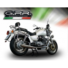 GPR Exhaust GPR Original For Moto Guzzi California 1100 2003/05 Pair Homologated Slip-On Exhaust Catalized Vintacone | GU.58.03.CAT.VIC | gpr_GU-58-03-CAT-VIC | euronetbike-net