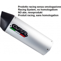 GPR Exhaust GPR Exhaust System Tuning Furore alluminio L.280mm 90 X 120mmUniversal racing silencer without link pipe Furore alluminio | TUNING.RACE.5 | gpr_TUNING-RACE-5 | euronetbike-net