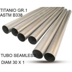 GPR Exhaust GPR Cafè Racer Tubo titanio seamleSs D. 30mm X 1mm L.1000mm Titanio seamless Gr.1 TUBE AISI Tig L.100cm D.30mm x 1mmTubo titanio seamless D. 30mm X 1mm L.1000mm | TU.T.1 | gpr_TU-T-1 | euronetbike-net