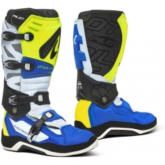 Forma Boots Forma Pilot Standard Off-Road Fit, Yellow Fluo/White/Blue, Size 48 | FORC590-789811_48 | forma_FORC590-789811_48 | euronetbike-net