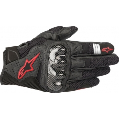Alpinestars Alpinestars SMX-1 AIR V2 PERFORMANCE GLOVES BLACK/FLO RED, Size-S | 3570518-1030-S | alp_3570518-1030-3X | euronetbike-net
