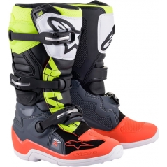 Alpinestars Alpinestars Boot Tech7S, Black|Gray|Orange|White|Yellow, Size 8 | 2015017-9058-8 | alp_2015017-9058-8 | euronetbike-net