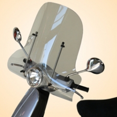 Secdem screens Secdem Wind shields PIAGGIO PIAGGIO 50/125 LX VESPA 05/09, Fluo-blue | BP006PBBFL | sec_BP006PBBFL | euronetbike-net