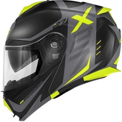 GIVI Parts Givi X.27 DIMENSION, Matt Black / Titanum / Yellow, Size S | HX27FDMBY56 | givi_HX27FDMBY56 | euronetbike-net