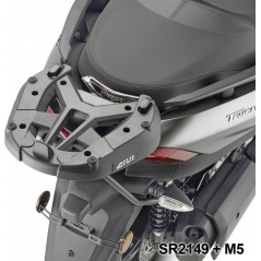 GIVI Parts Givi SR2149 Yamaha X-Max 300, X-Max 125 18-, Tricity 300, Rear Rack specific for Monolock top case, works with M5, M7, M8, M9 or M5M, M6M, NOT INCLUDED | SR2149 | givi_SR2149 | euronetbike-net