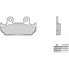 Brembo BREMBO Brake Pads 07HO2107 Organic | 07HO2107 | brem_07HO2107 | euronetbike-net