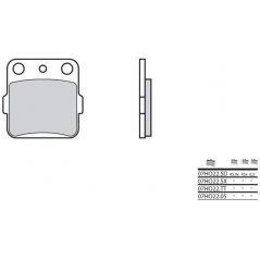 Brembo BREMBO Brake Pads 07HO2205 Organic | 07HO2205 | brem_07HO2205 | euronetbike-net