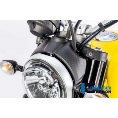 Ilmberger Carbon Ilmberger Headlight cover matt Ducati Scrambler'16 | ilm_LDO_108_DS15M_K | euronetbike-net