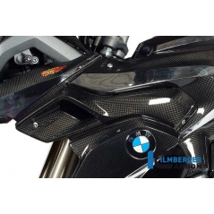 Ilmberger Carbon Ilmberger Airtube left (Upper Watercooler Cover) Carbon - BMW R 1200 GS (LC from 2013) | ilm_WKL_026_GS12L_K | euronetbike-net