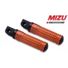 MIZU Mizu Race passenger's footpeg, including ABE, Black/Orange | 409SO1120002 | mizu_409SO1120002 | euronetbike-net