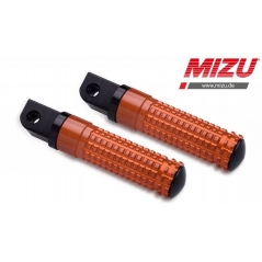 MIZU Mizu Race passenger's footpeg, including ABE, Black/Orange | 409SO1120031 | mizu_409SO1120031 | euronetbike-net