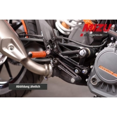 MIZU Mizu Flex Race driver's footpeg, including ABE, Black/Orange | 409SO2210011 | mizu_409SO2210011 | euronetbike-net