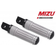 MIZU Mizu Race passenger's footpeg, including ABE, Black/Silver | 409ST1120034 | mizu_409ST1120034 | euronetbike-net