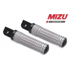 MIZU Mizu Race passenger's footpeg, including ABE, Black/Silver | 409ST1120035 | mizu_409ST1120035 | euronetbike-net