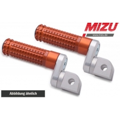 MIZU Mizu Flex Race driver's footpeg, including ABE, Silver/Orange | 409TO2210002 | mizu_409TO2210002 | euronetbike-net