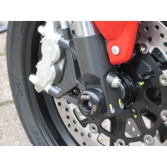 GSG Crash-pads Axle-Crashpads for Ducati 1098 07- / 848 08-Monster S4R 07-Monster 1100/S 08-1198 R / S 09-Streetfighter 09- also for models with Ã–hlins-fork Front wheel fixation on Quick-Mount | gsg_33-37 | euronetbike-net