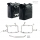 UnitGarage Unit Garage Two Khali side panniers in TPU 35L - 45L + Pair of aluminium plates with Inox Subframe R1200GS LC - R1250GS & ADV, Black Panniers + Silver Frames | 2xUG002+AL0C+1927-Black-Panniers+Silver-Frames | ug_2xUG002-AL0C-1927-Black-Panniers-Silver-Frames | euronetbike-net