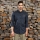 Genuine Apparel ROYAL ENFIELD Mlg Saga Shirt - Navy | re_RLASHS231152 | euronetbike-net