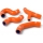 SAMCO SPORT Samco Sport KTM 450 EXC-F 2017 - 2019 4 Piece OEM Replacement Samco Sport Silicone Radiator Coolant Hose Kit | KTM-91-OR | samco_KTM-91-OR | euronetbike-net