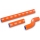 SAMCO SPORT Samco Sport KTM 250 EXC 2017 3 Piece Thermostat Bypass Samco Sport Silicone Radiator Coolant Hose Kit | KTM-94-OR | samco_KTM-94-OR | euronetbike-net