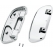 Harley-Davidson Harley-Davidson Swept Wing Passenger Footboard Pans-Smooth, Chrome | 50716-04 | hd_50716-04 | euronetbike-net