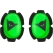 Dainese wear Dainese PISTA KNEE SLIDER, FLUO-GREEN/BLACK, Size N | 201876166513001 | dai_201876166-513_N | euronetbike-net