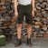 Genuine Apparel ROYAL ENFIELD Camo Cargo Shorts - Olive Camo | re_RLASRS230669 | euronetbike-net