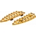 Arlen Ness Arlen Ness MX Billet Floorboards Gold | 410-010 | aness_410-010 | euronetbike-net