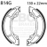 EBC brakes EBC-Brakes Motorcycle Grooved Replacement Brake Shoes to fit Front Left | ebc_814G | euronetbike-net
