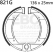 EBC brakes EBC-Brakes Motorcycle Grooved Replacement Brake Shoes to fit Front Left | ebc_821G | euronetbike-net