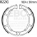 EBC brakes EBC-Brakes Motorcycle Grooved Replacement Brake Shoes to fit Rear Left | ebc_822G | euronetbike-net