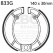 EBC brakes EBC-Brakes Motorcycle Grooved Replacement Brake Shoes to fit Rear Left | ebc_833G | euronetbike-net