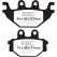 EBC brakes EBC-Brakes R Series Heavy Duty Sintered Brake Pads to fit Front Left | ebc_FA377R | euronetbike-net