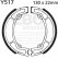 EBC brakes EBC-Brakes Plain Motorcycle Replacement Brake Shoes to fit Rear Left | ebc_Y517 | euronetbike-net