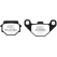 EBC brakes EBC-Brakes SFAHH Sintered Scooter Series Pads to fit Rear Left | ebc_SFA067HH | euronetbike-net