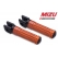 MIZU Mizu Race driver's footpeg, including ABE, Black/Orange | 409SO1110017 | mizu_409SO1110017 | euronetbike-net